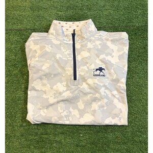 Horn Legend 1/4 zip mens large white gray camo bamboo charcoal lighweight 42